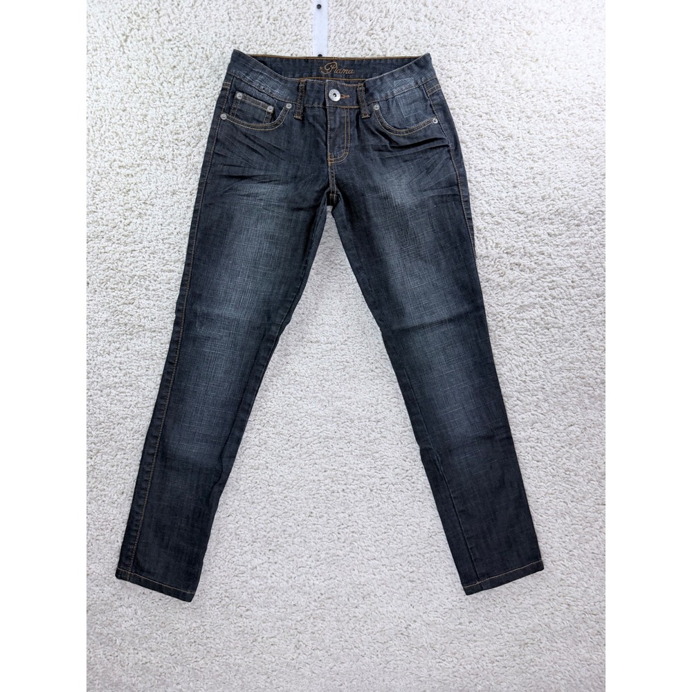Piana Skinny Jeans Womens 0 Dark Wash Excellent Low Rise Stretch Denim